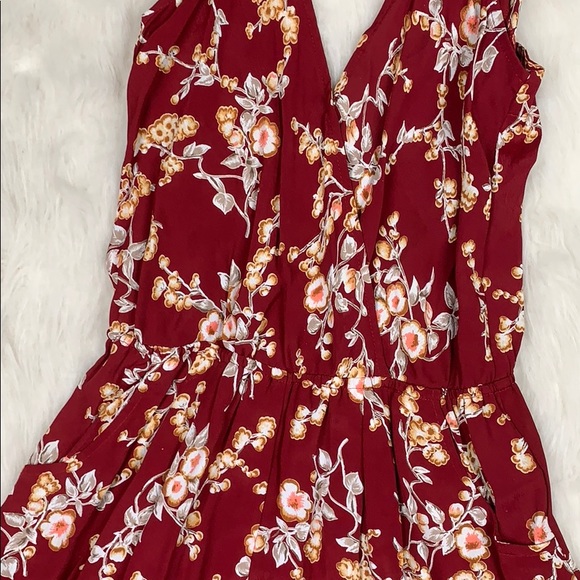 Flynn Skye red floral wide-leg jumpsuit - Picture 4 of 7